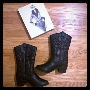 Brand New Black Cowboy Boots from DSW